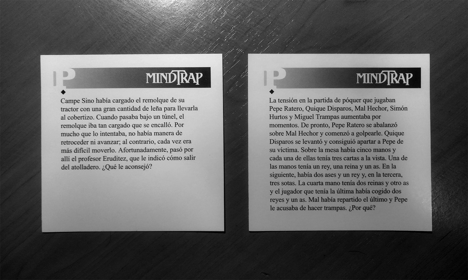 tarjetas mindtrap